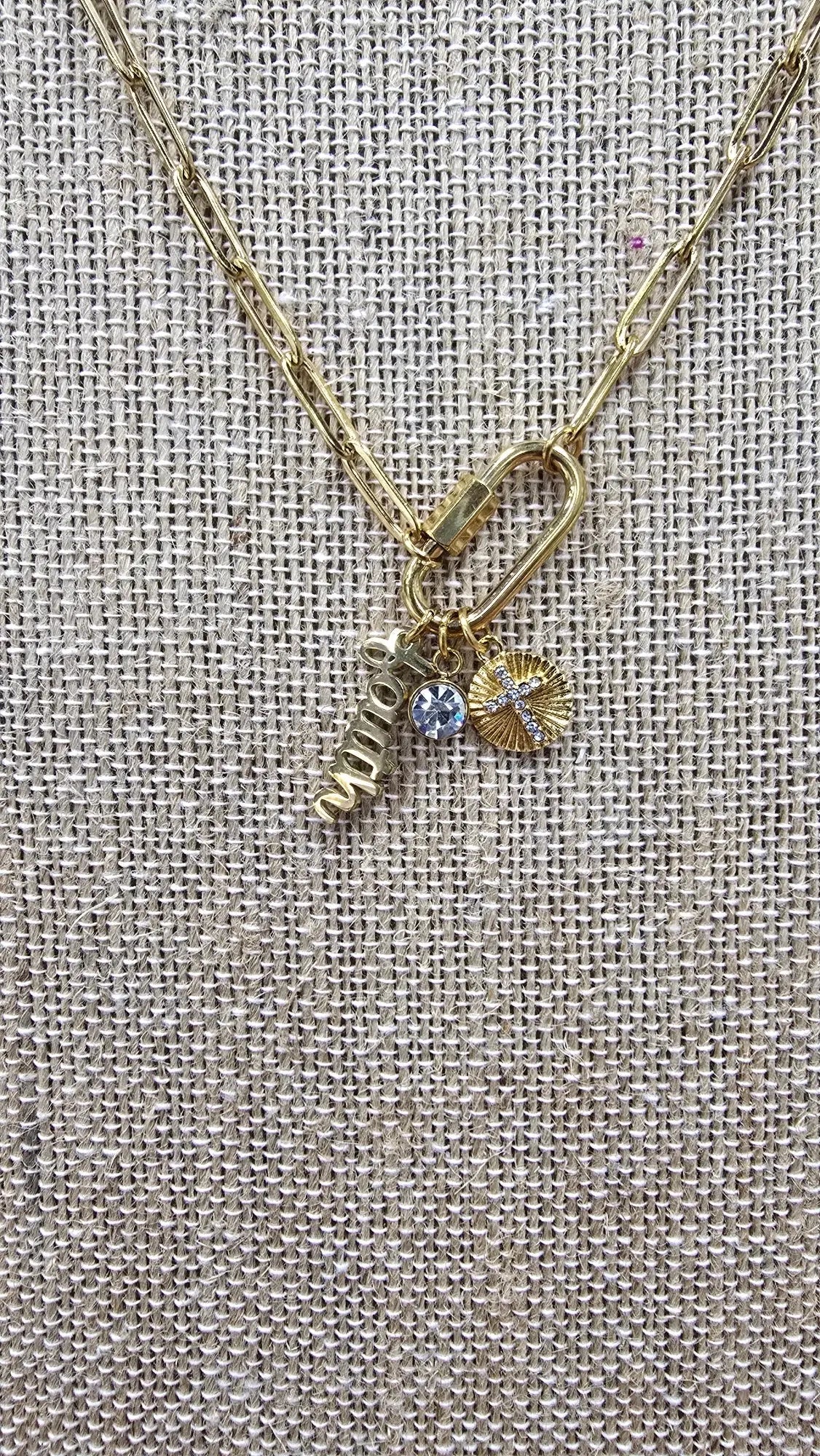 Waterproof faith necklace WJW