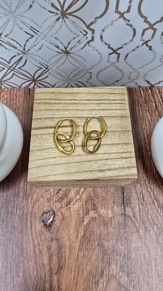 Waterproof dangle earrings WJW