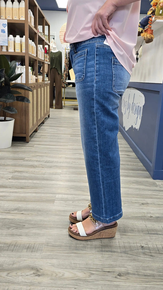 Cyrus Crop Wide leg MIca