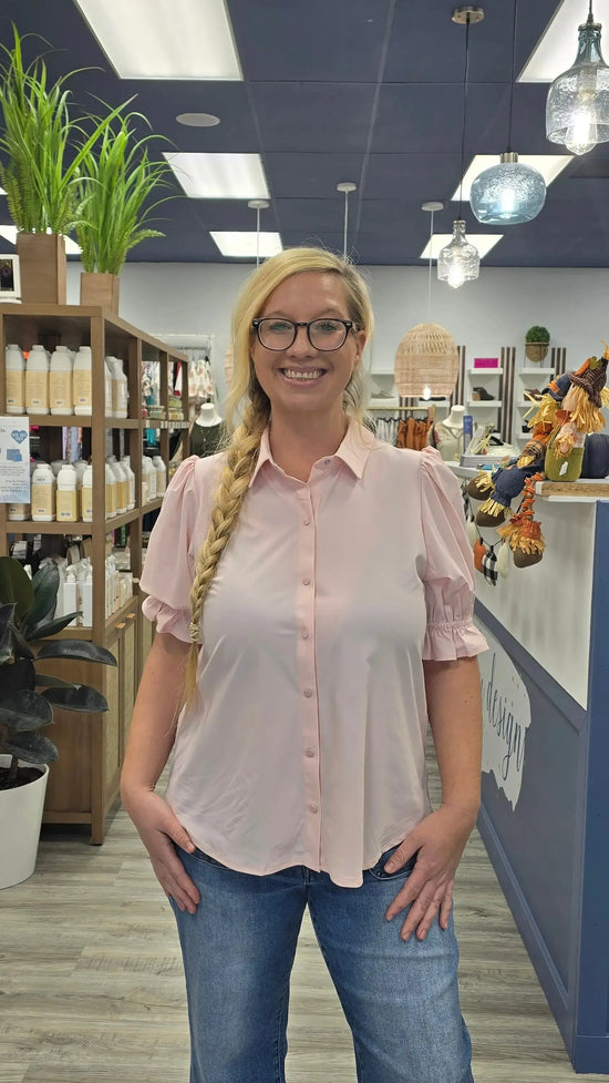 Cecilia Puff Sleeve Top Liverpool