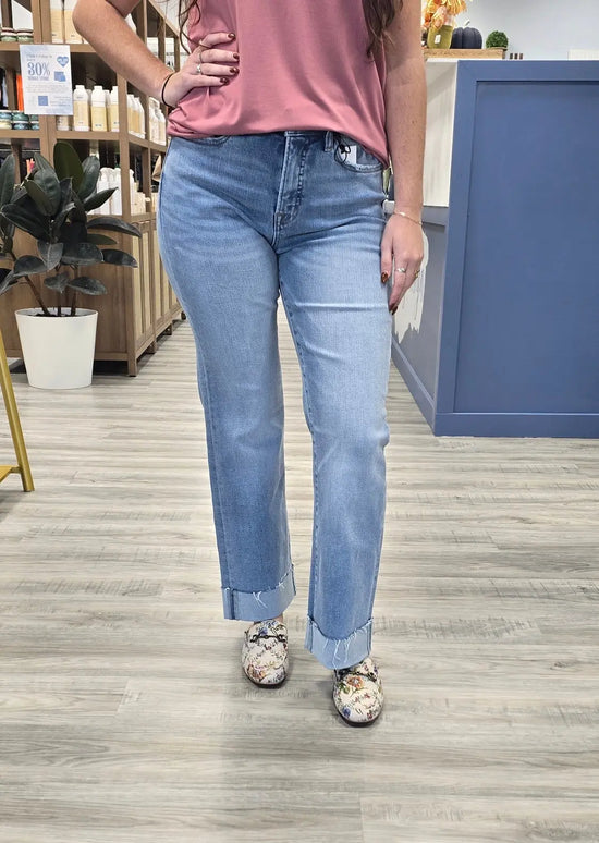 Briar Straight Leg with Cuffed Hem MIca