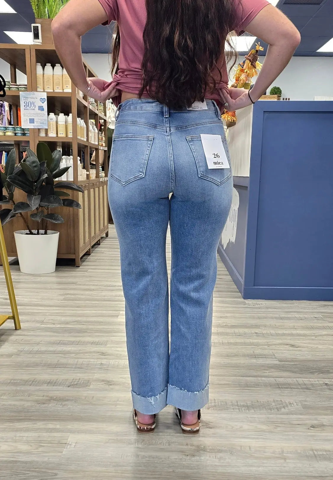 Briar Straight Leg with Cuffed Hem MIca