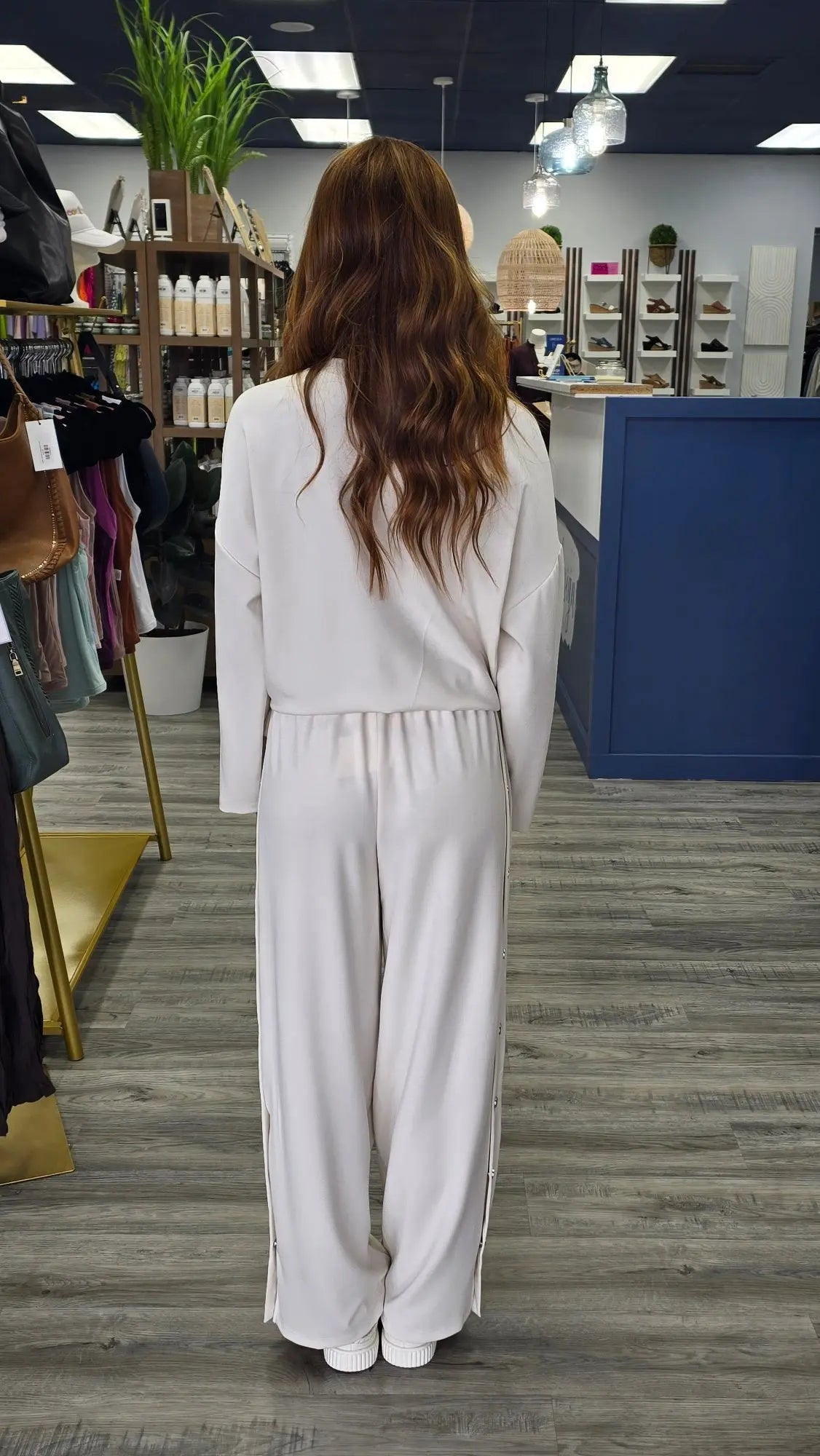 Rumi Snap Pants Elle Grey