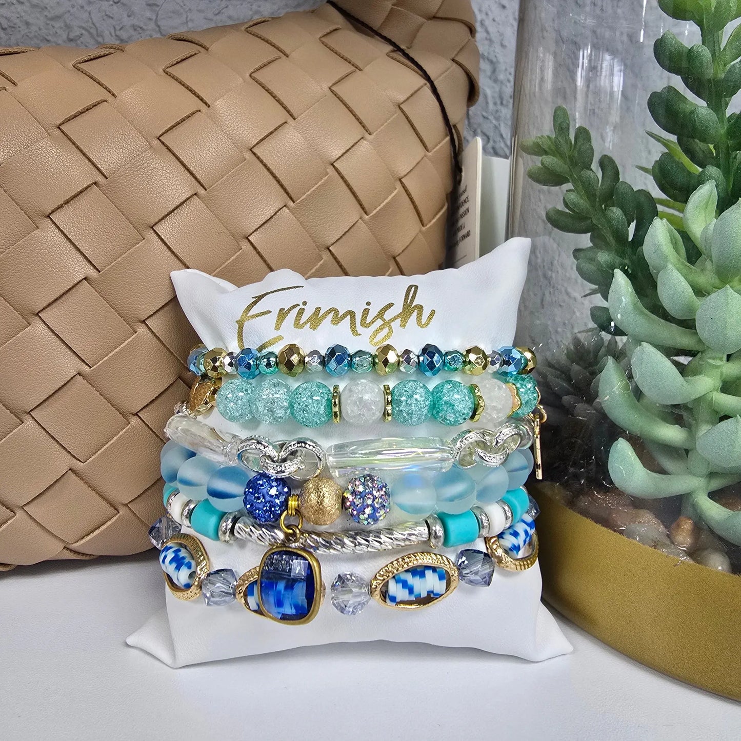 teal bracelets Ermish