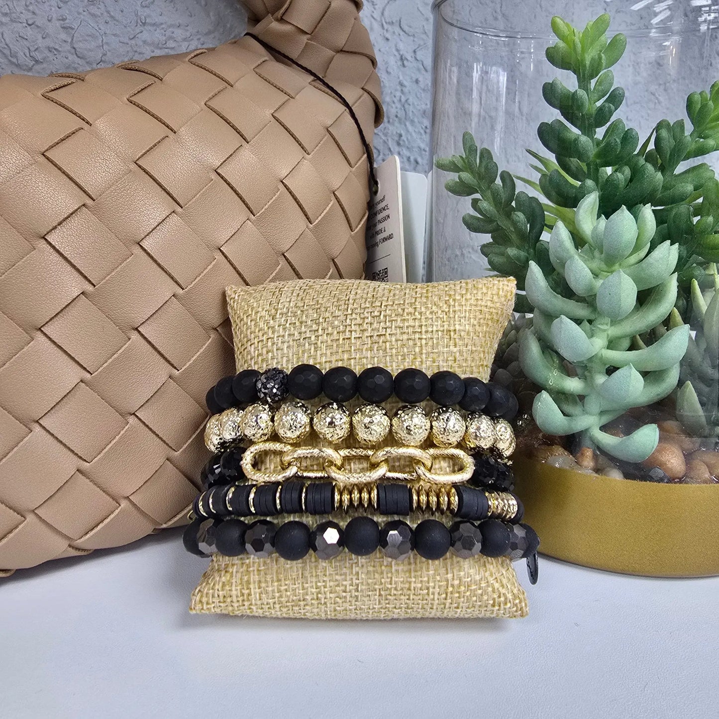 blk n gold set Ermish