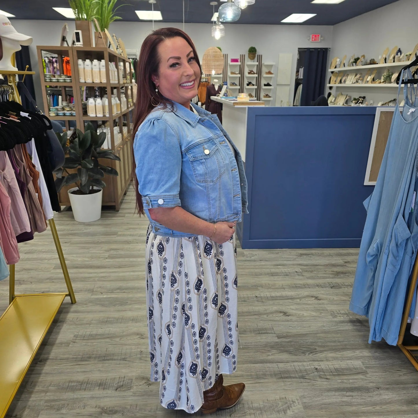 Cali Cuttoff Jean Jacket Tribal