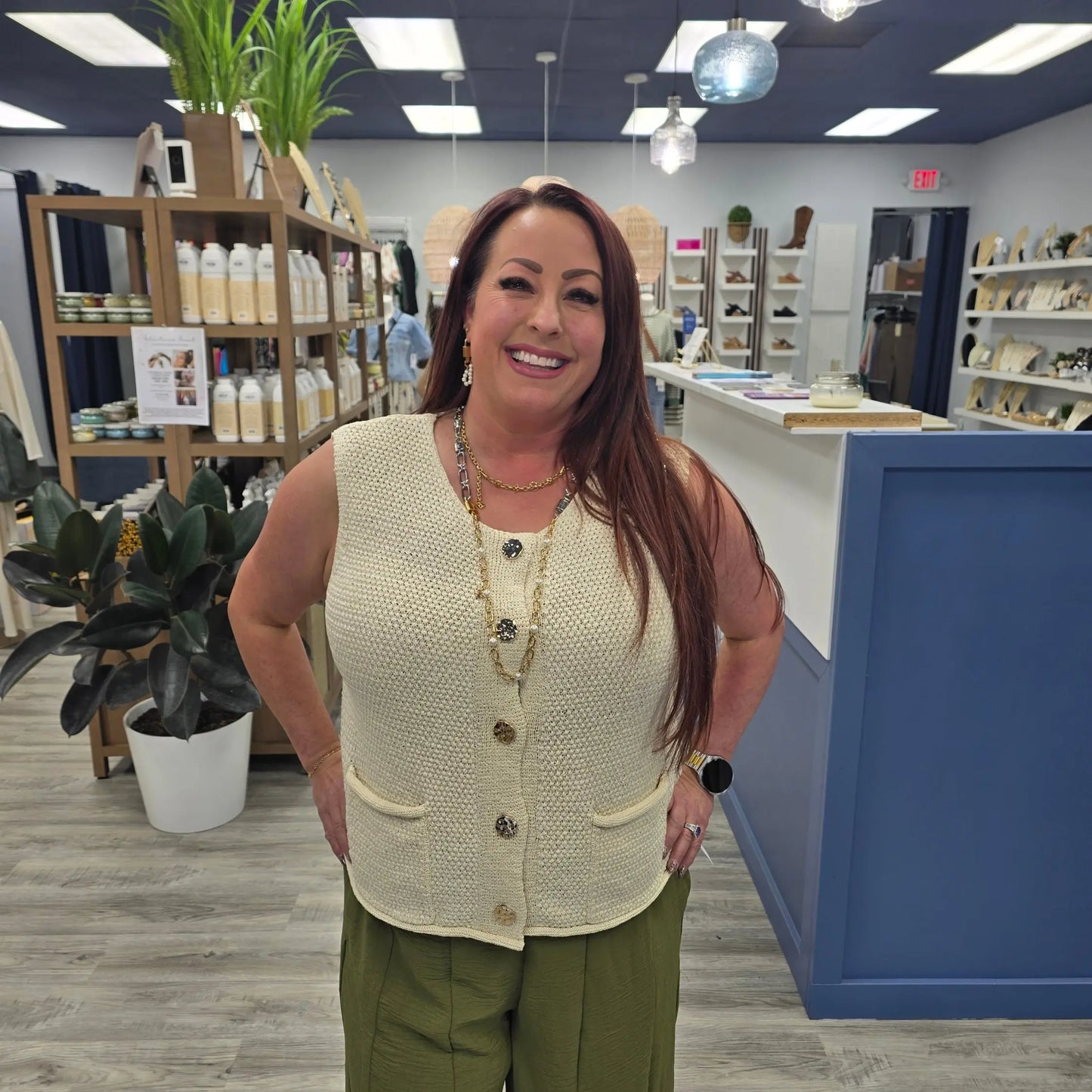 Gracyn Sweater Vest Tribal