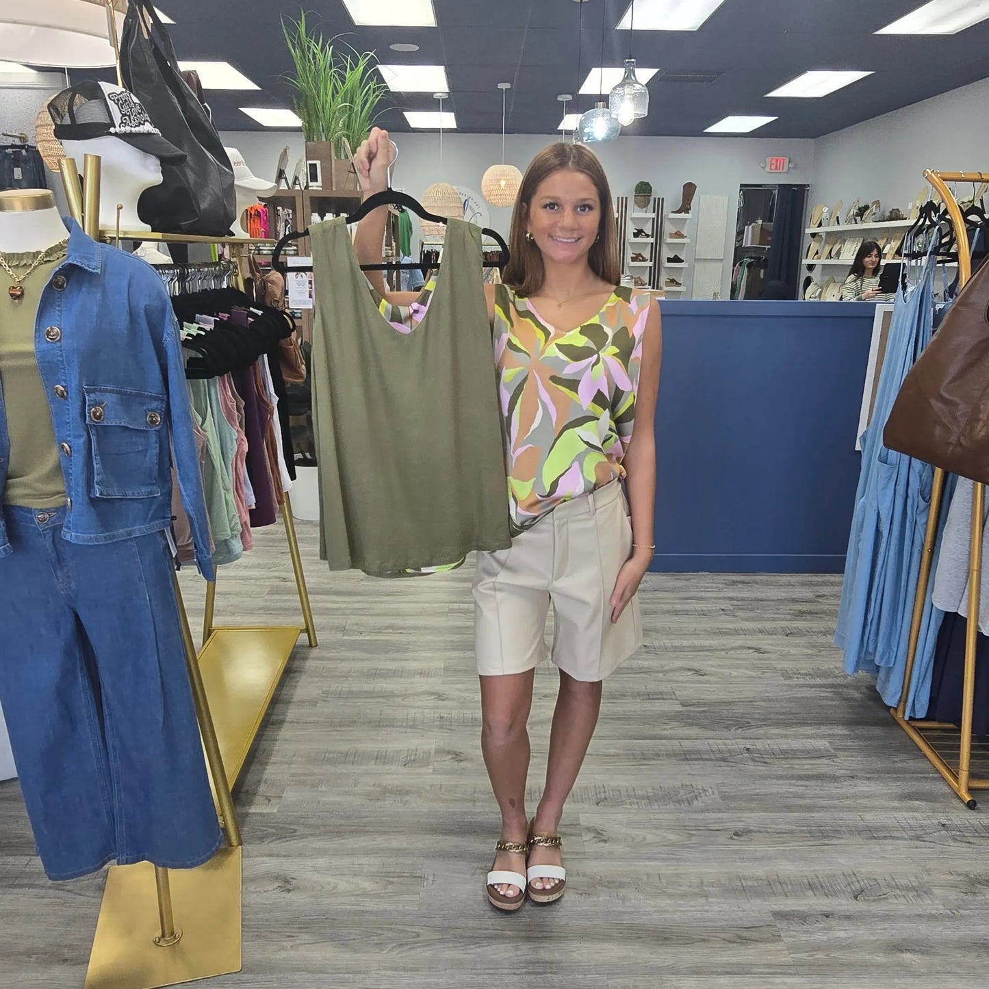 Camila Reversible Tank Tribal