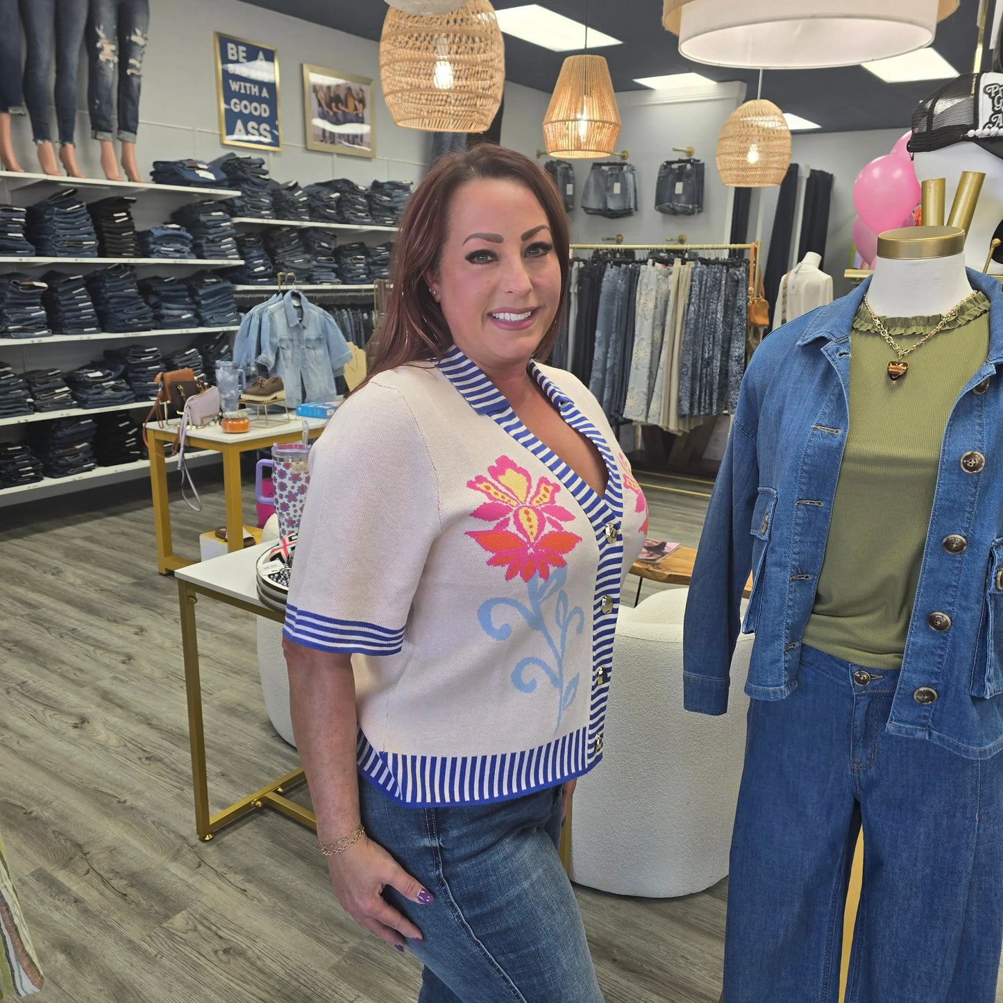 Riviera Bloom Cardigan THML