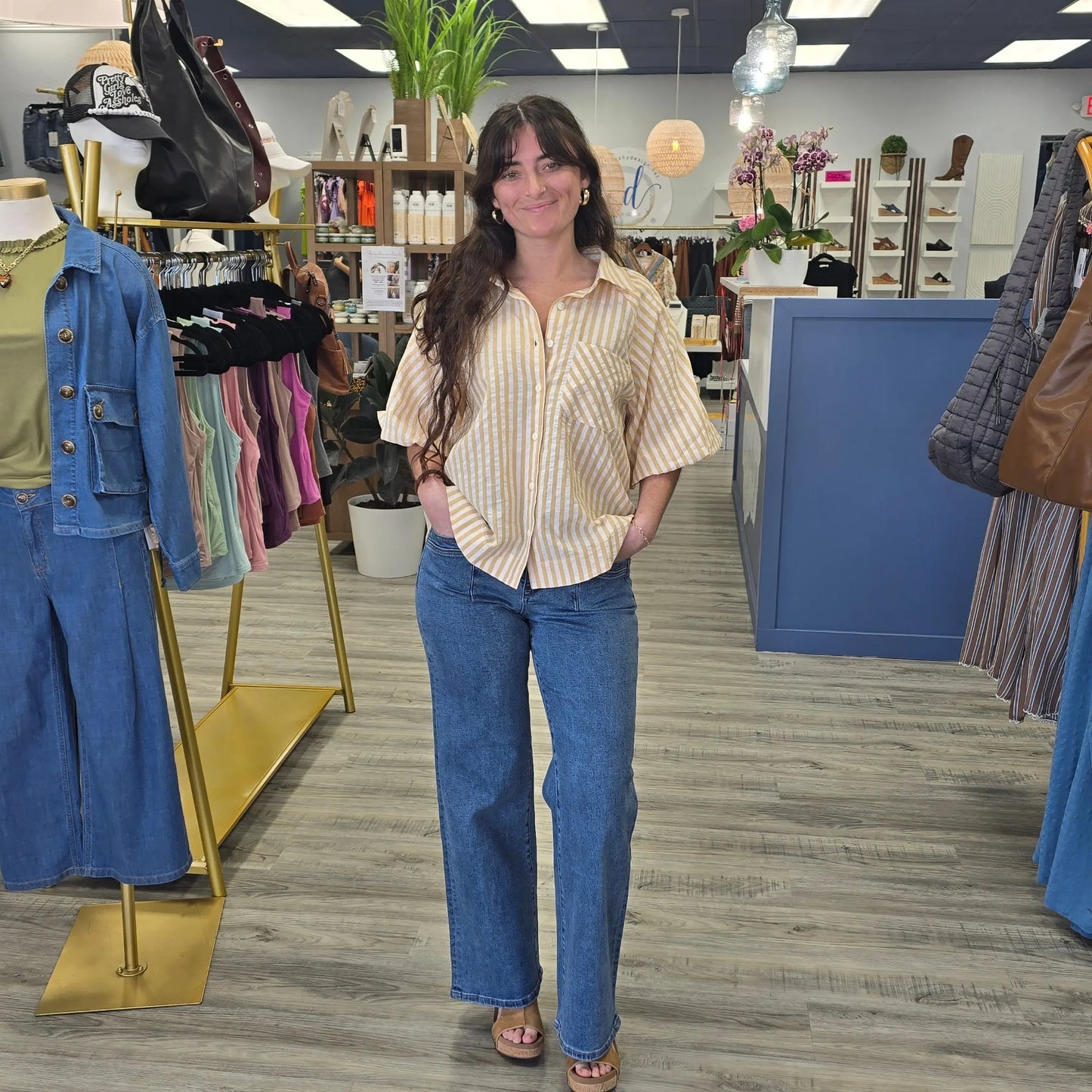 Charlotte Wide Leg Jeans MIca