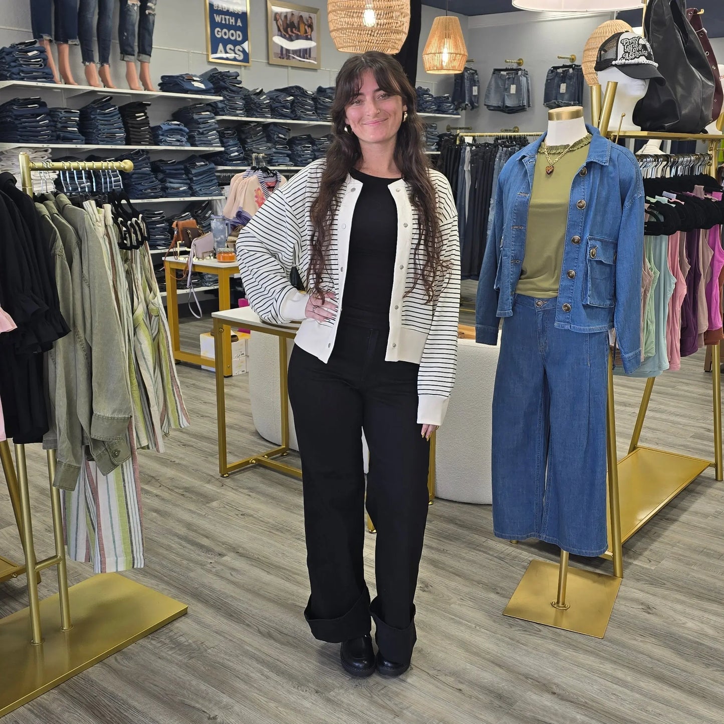 Maren Snap Cardigan Elle Grey