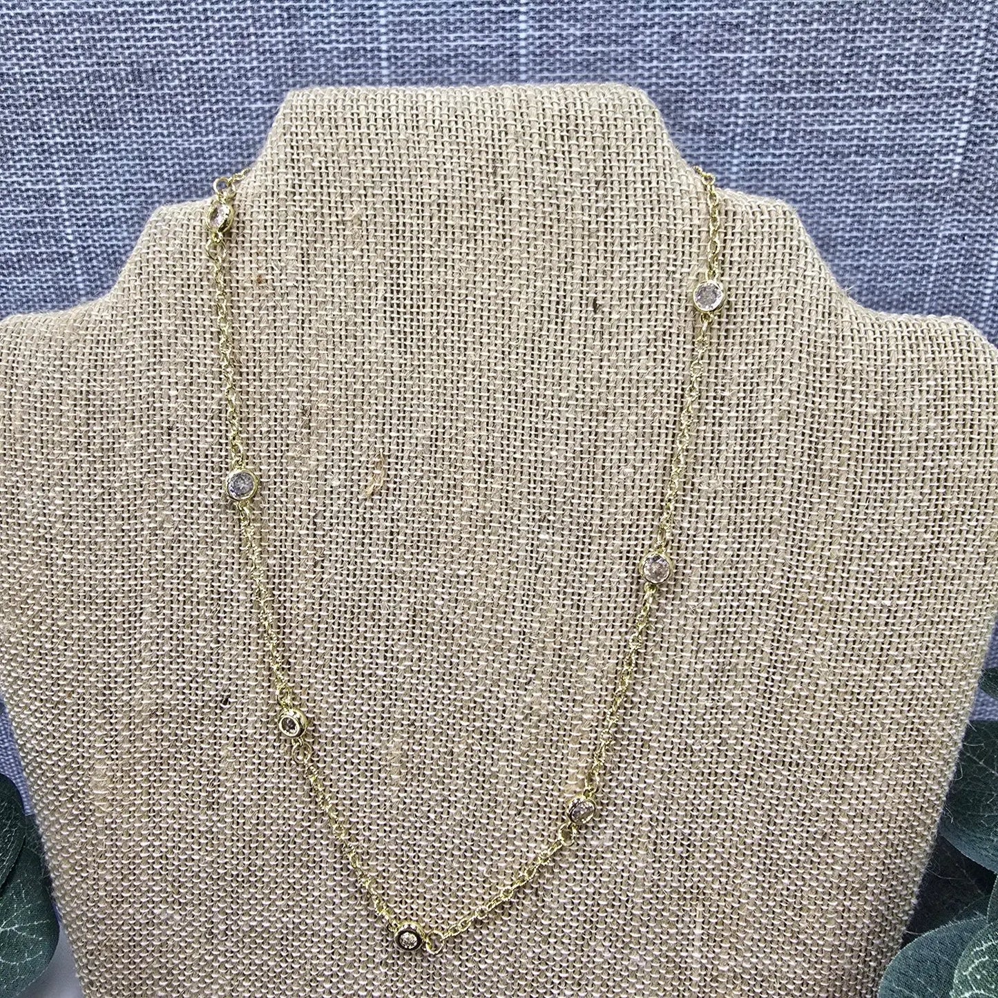 gold rhinestone neck Dlyan T Designs