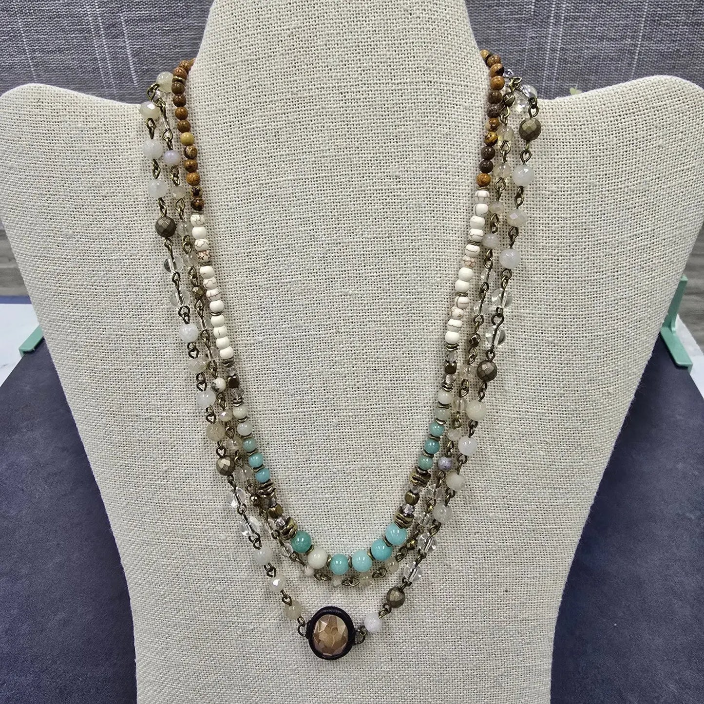 stone necklace w/pendant Dlyan T Designs