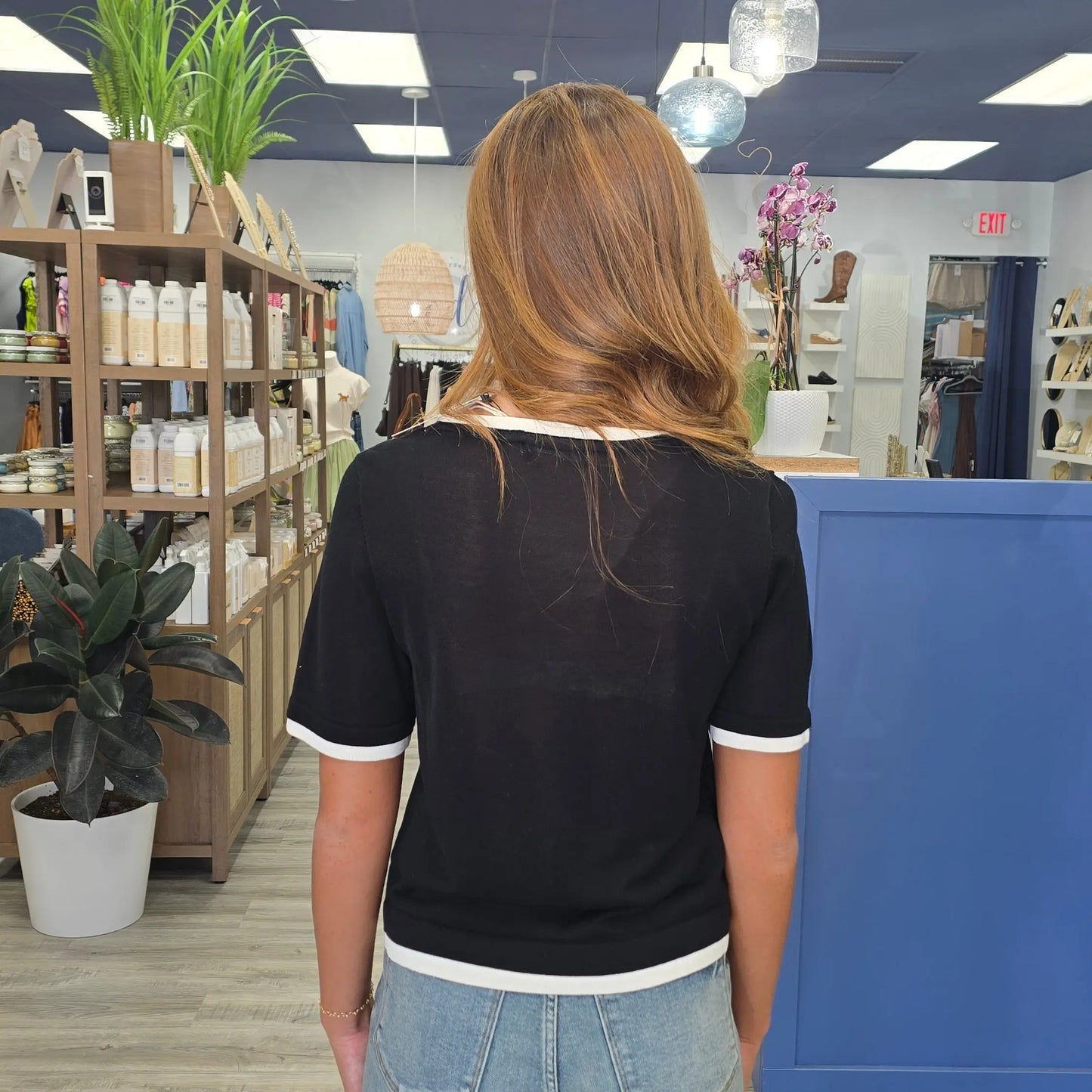 Drew Ringer Tee Elle Grey