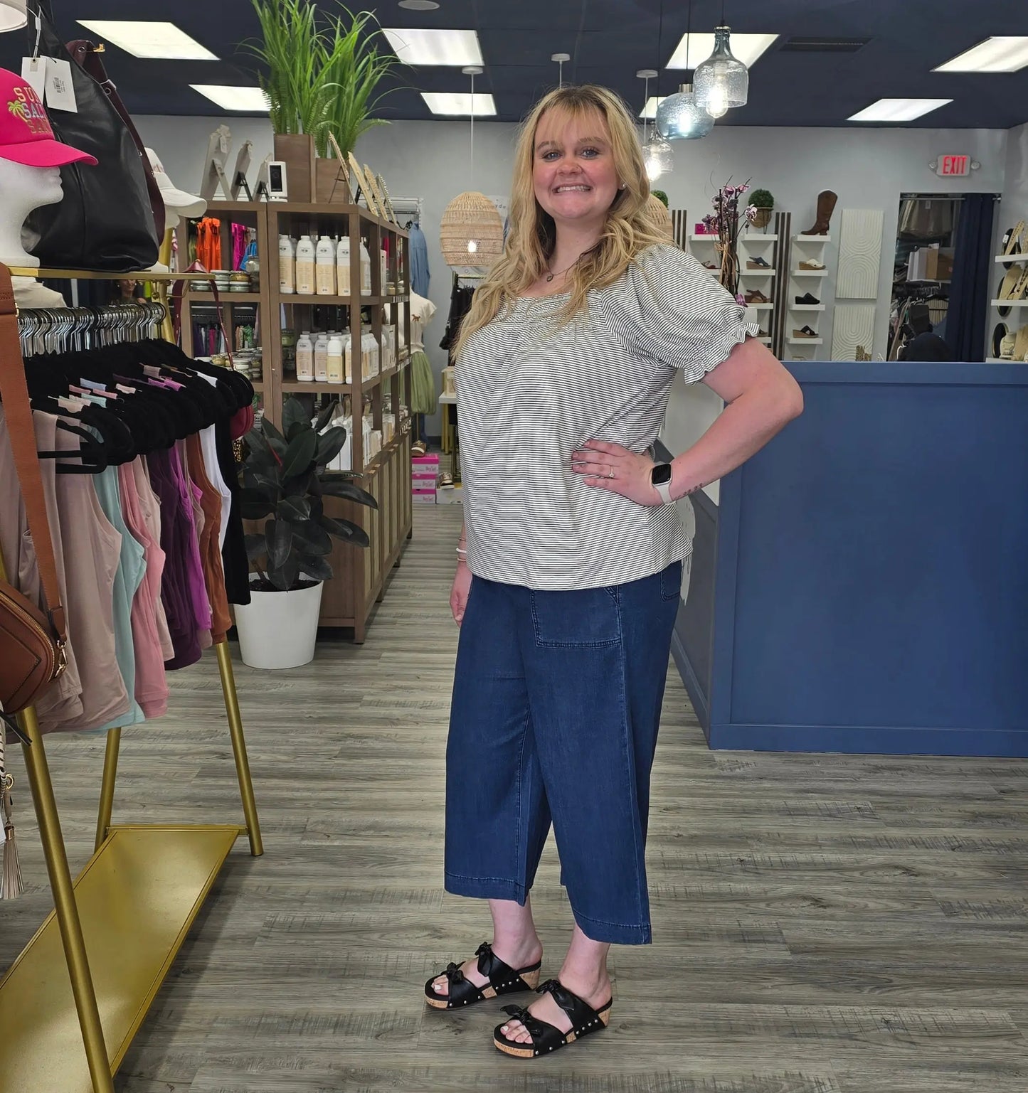 Josie Wide Crop Jeans Tribal