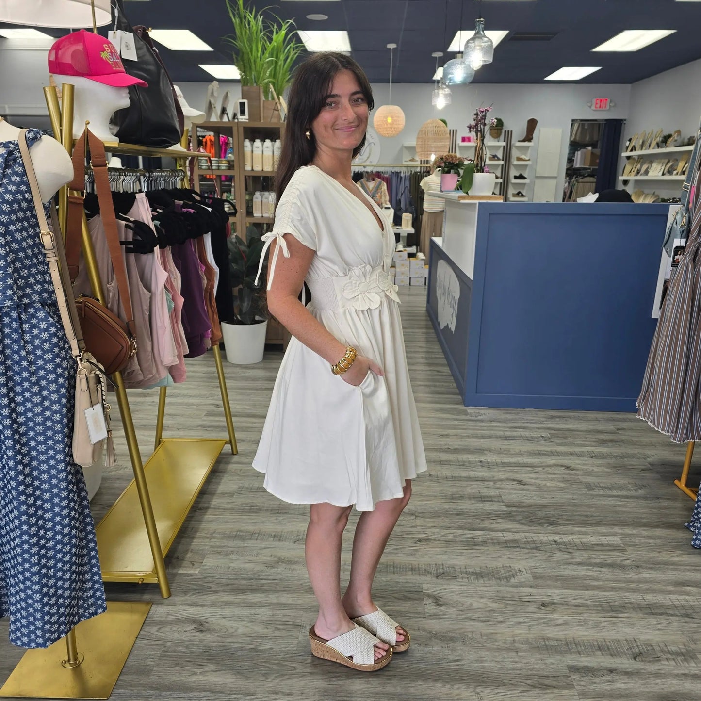 Flower waist dress Gigio