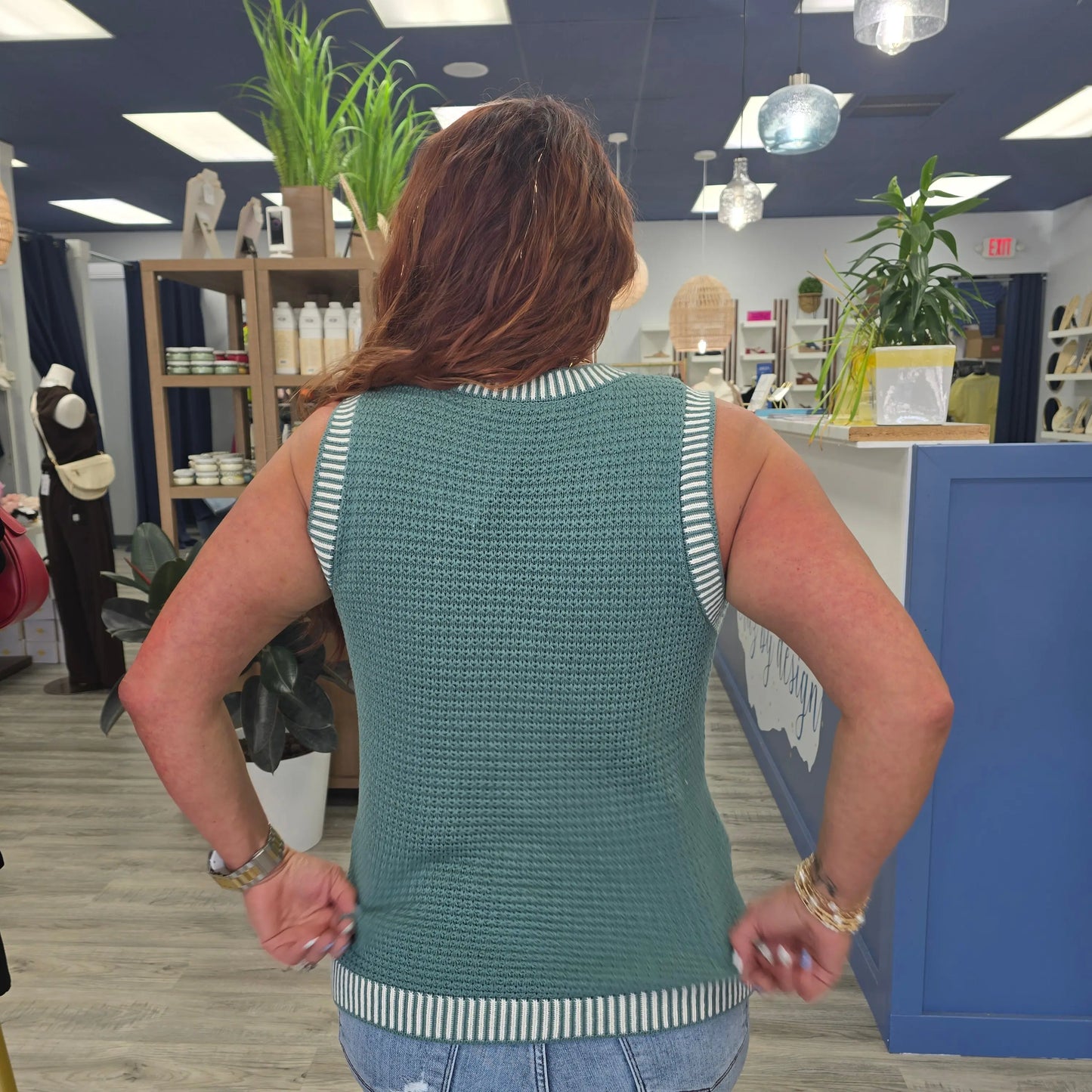 Teagan Sleeveless Sweater stac