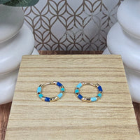 Reya Blue Earrings Michelle McDowell