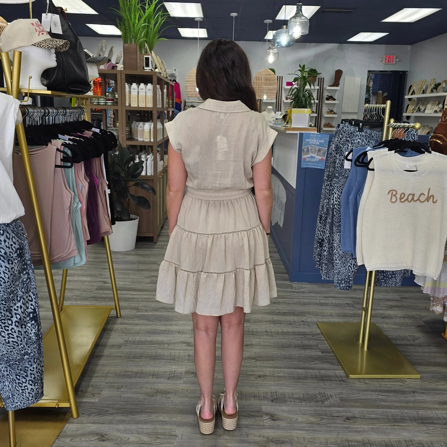 Sienna Tiered Shirt Dress current air