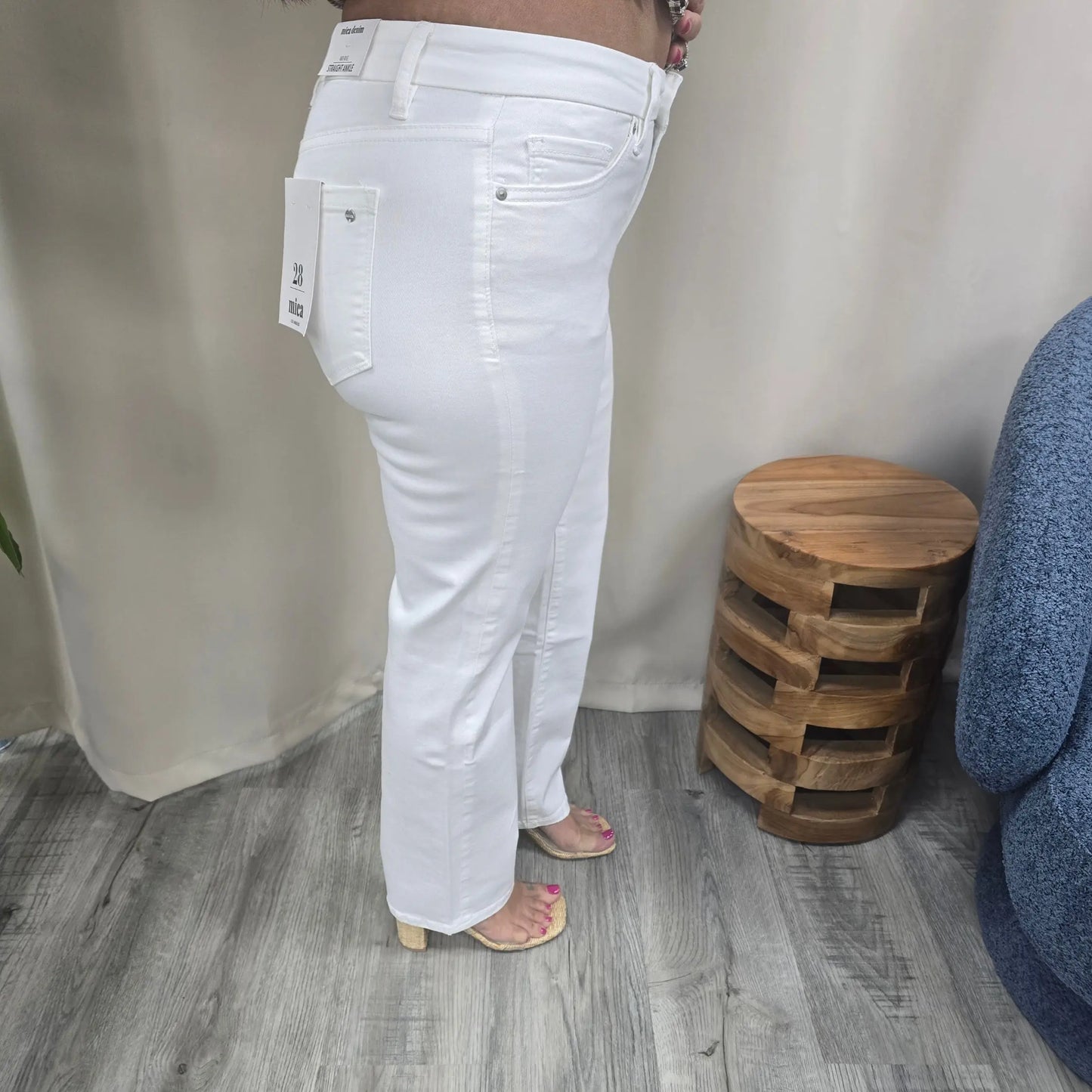white ankle jeans MIca
