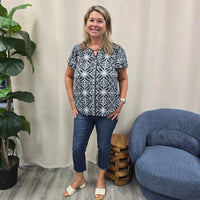 Midnight Mosaic Blouse Liverpool