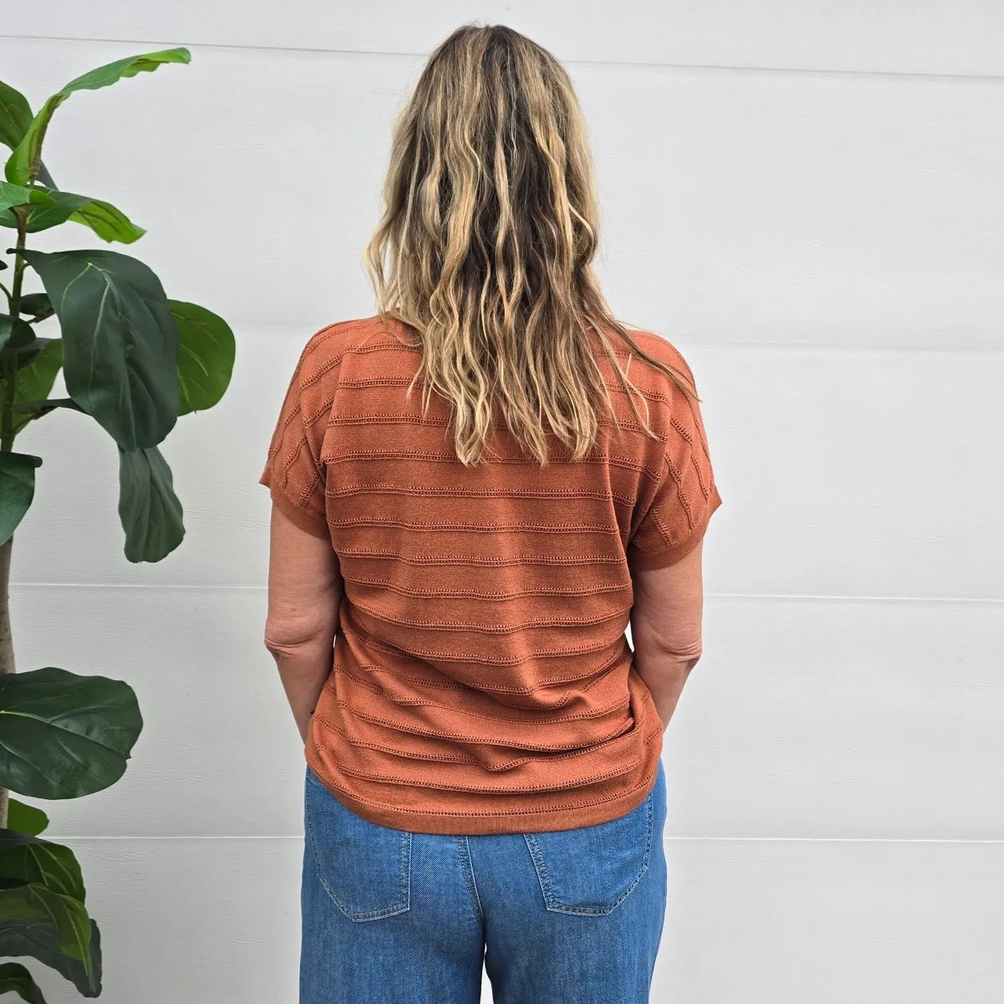 rust vneck Staccato