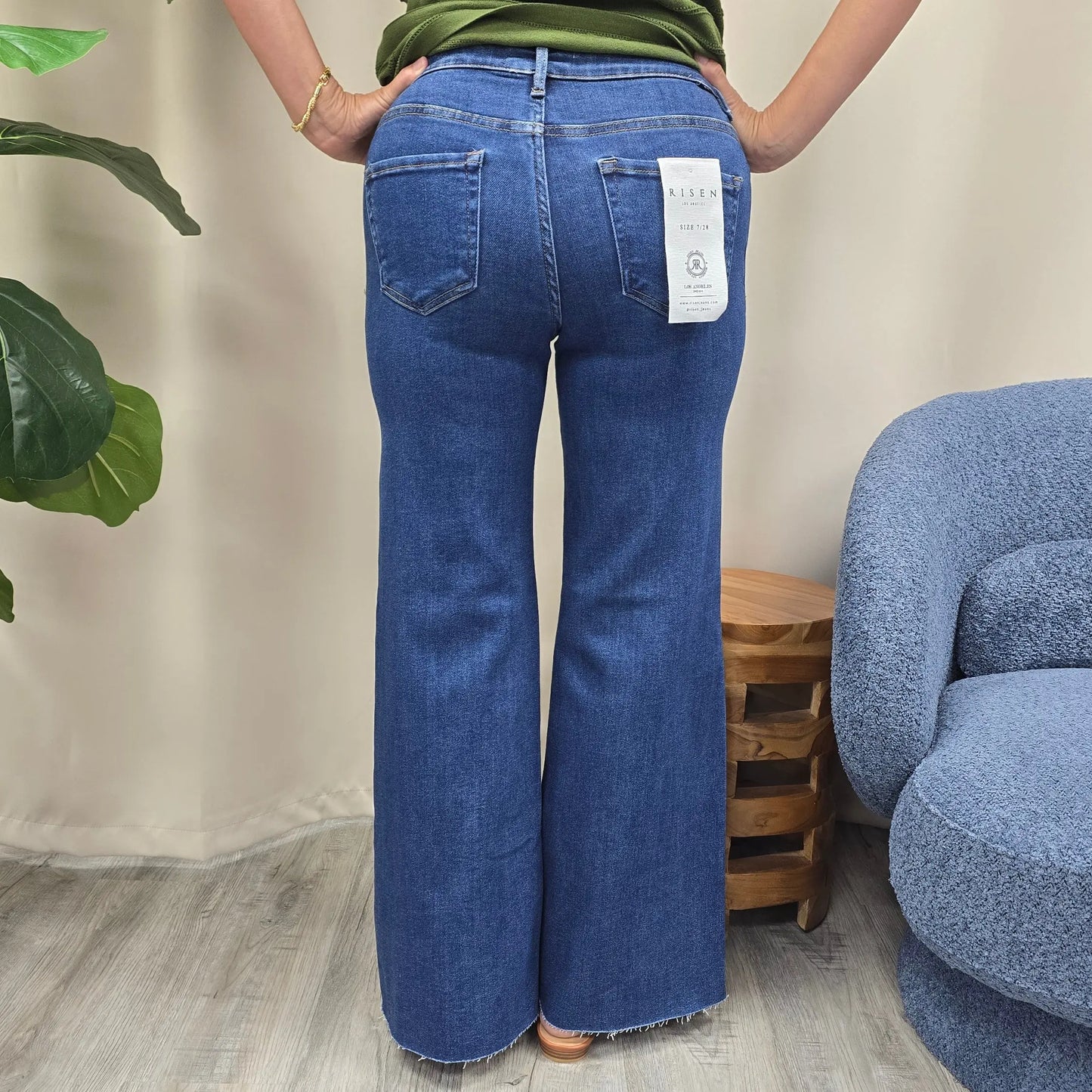 leather pocket flare risen