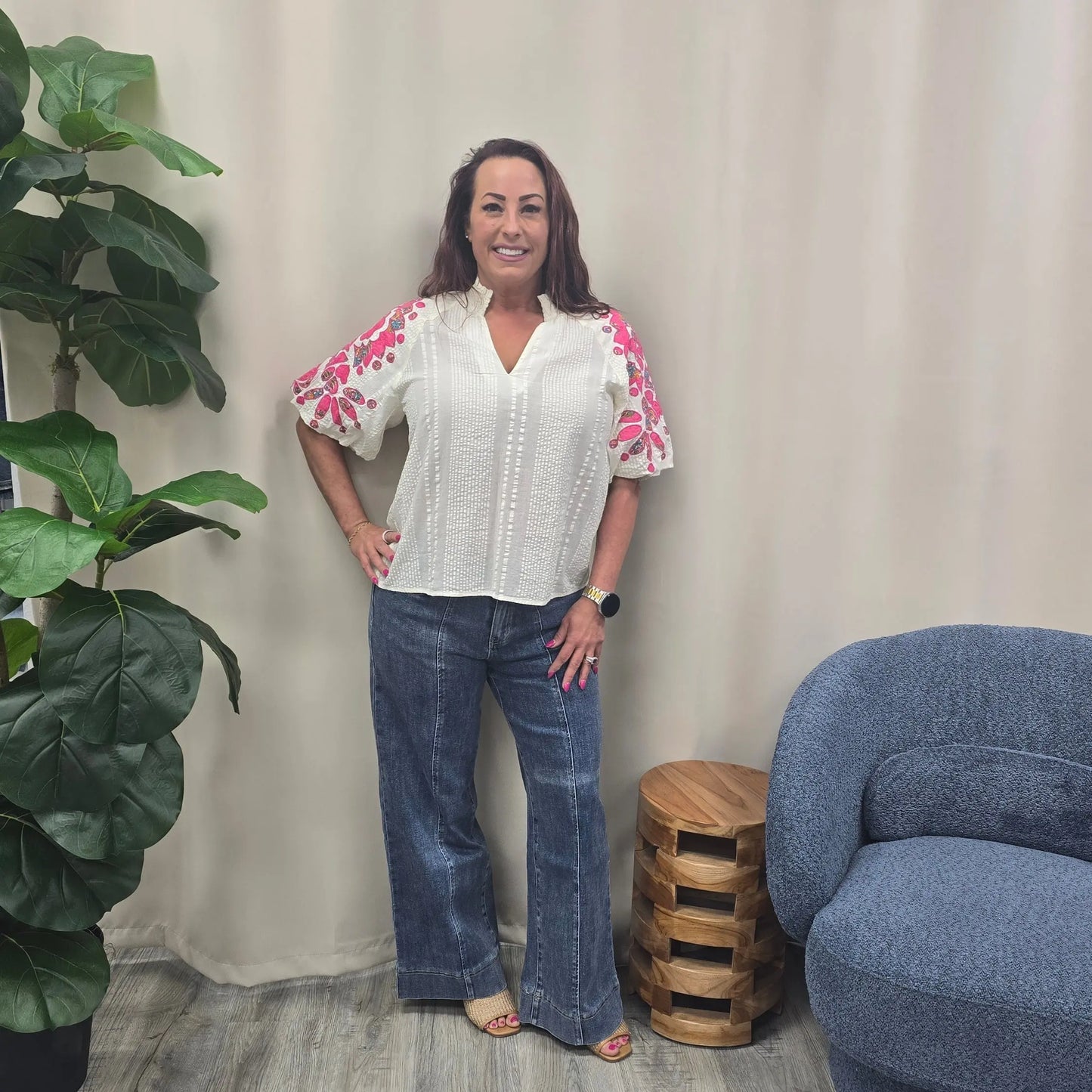 Sunset Stitch Blouse THML