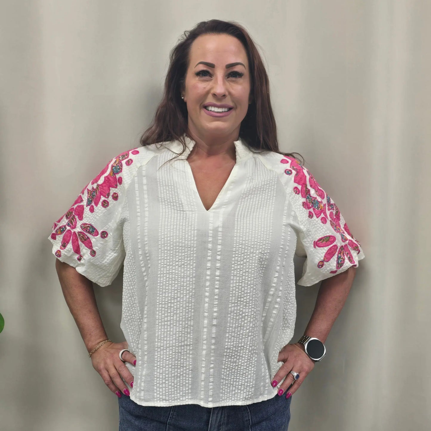 Sunset Stitch Blouse THML