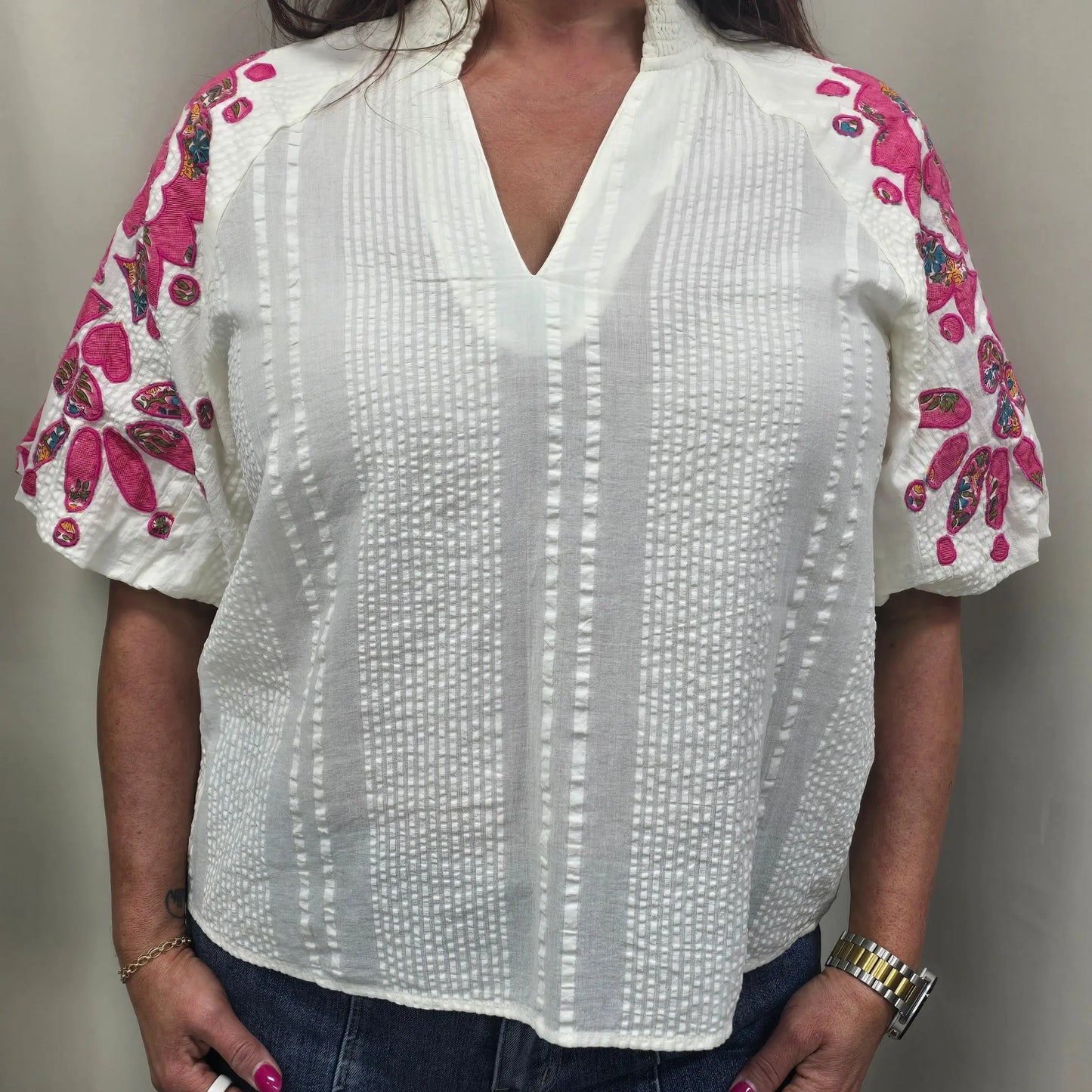 Sunset Stitch Blouse THML
