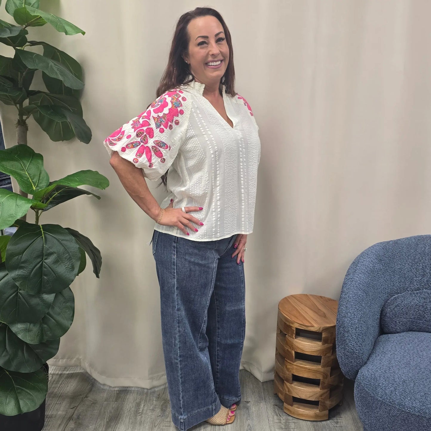 Sunset Stitch Blouse THML