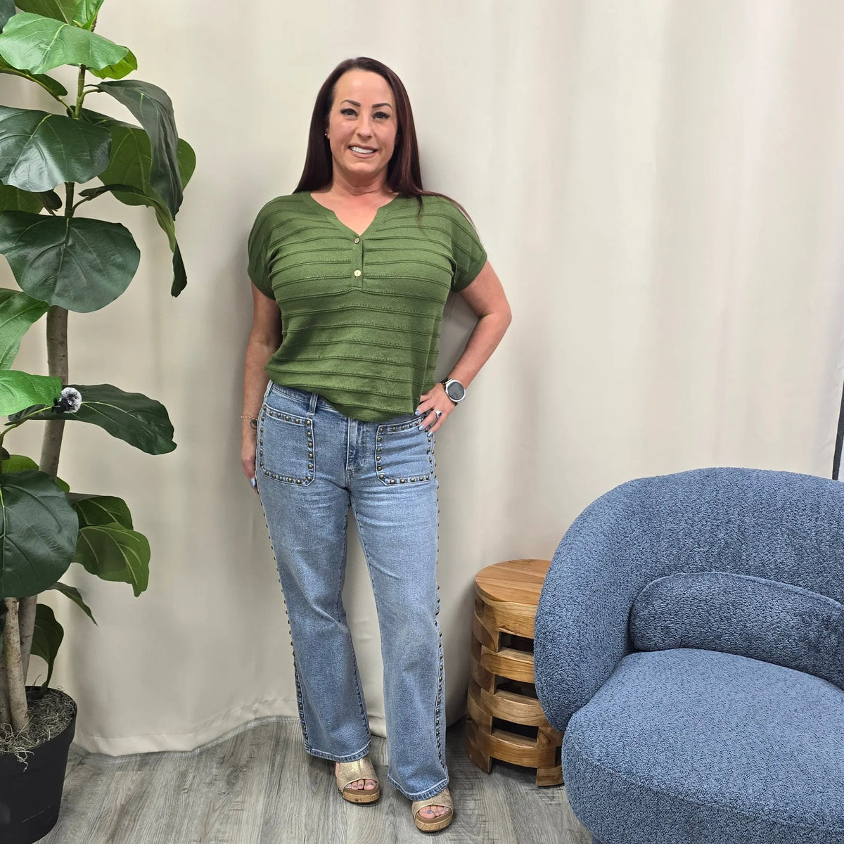 Hannah Flare Jeans Liverpool