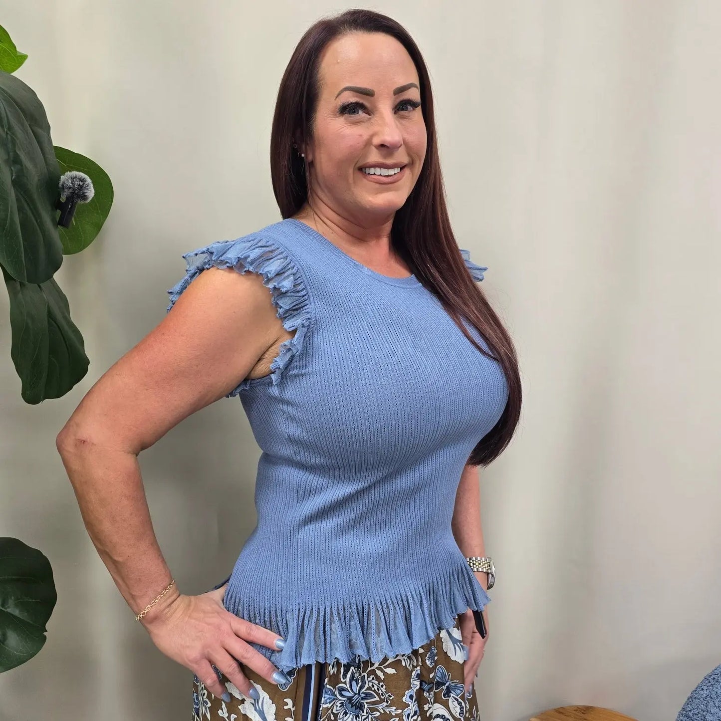 blue sleeveless current air