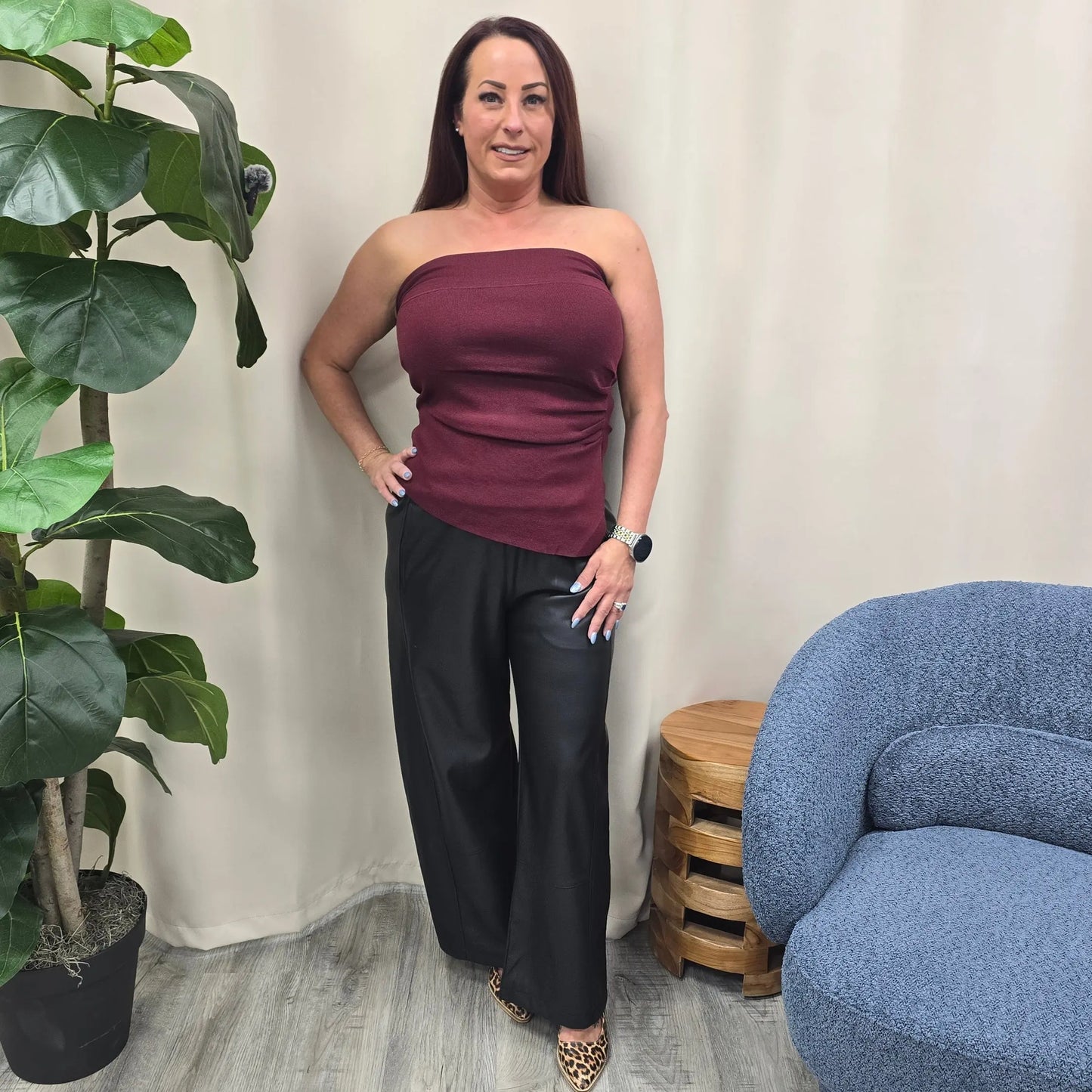 Strapless Runched Top Illa Illa
