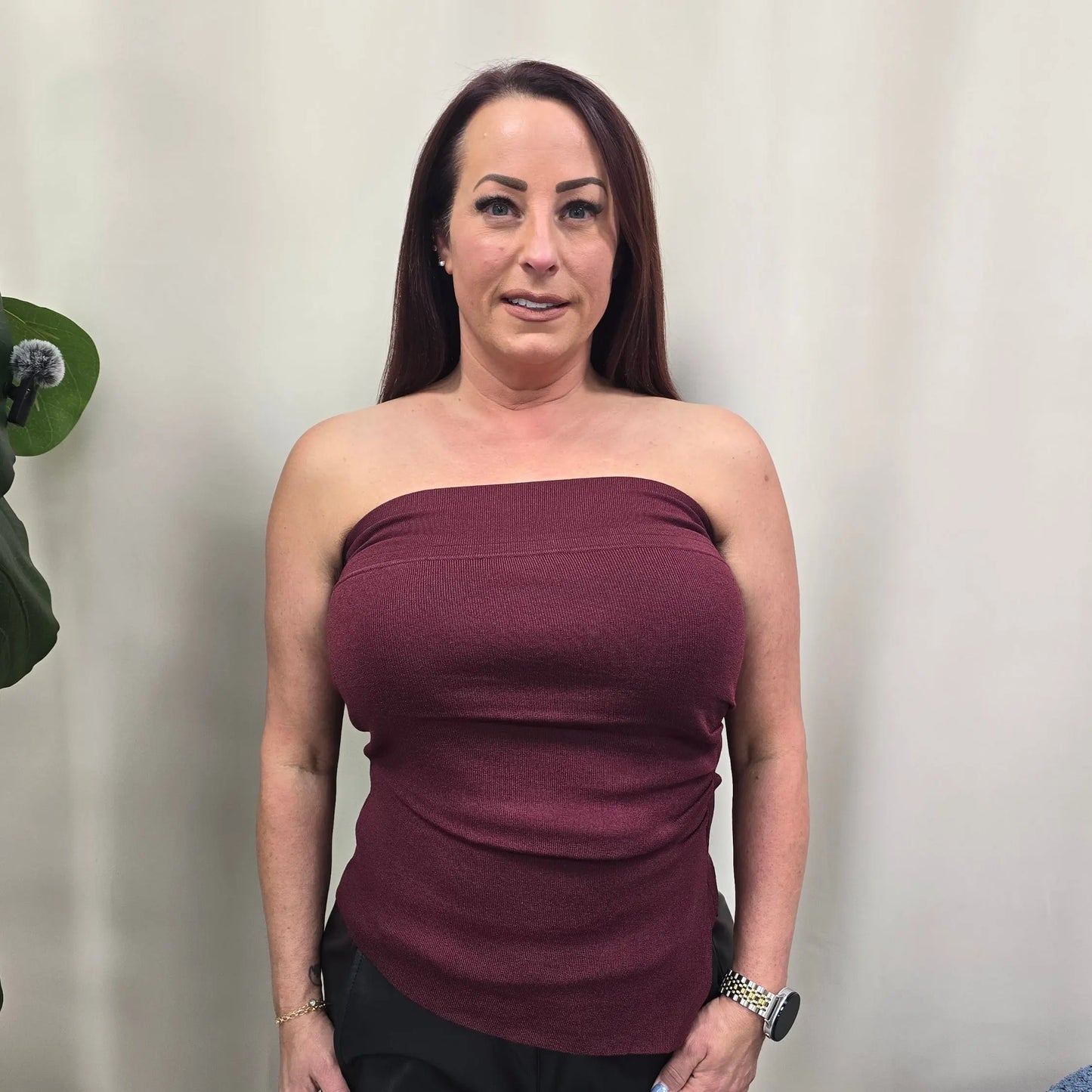 Strapless Runched Top Illa Illa