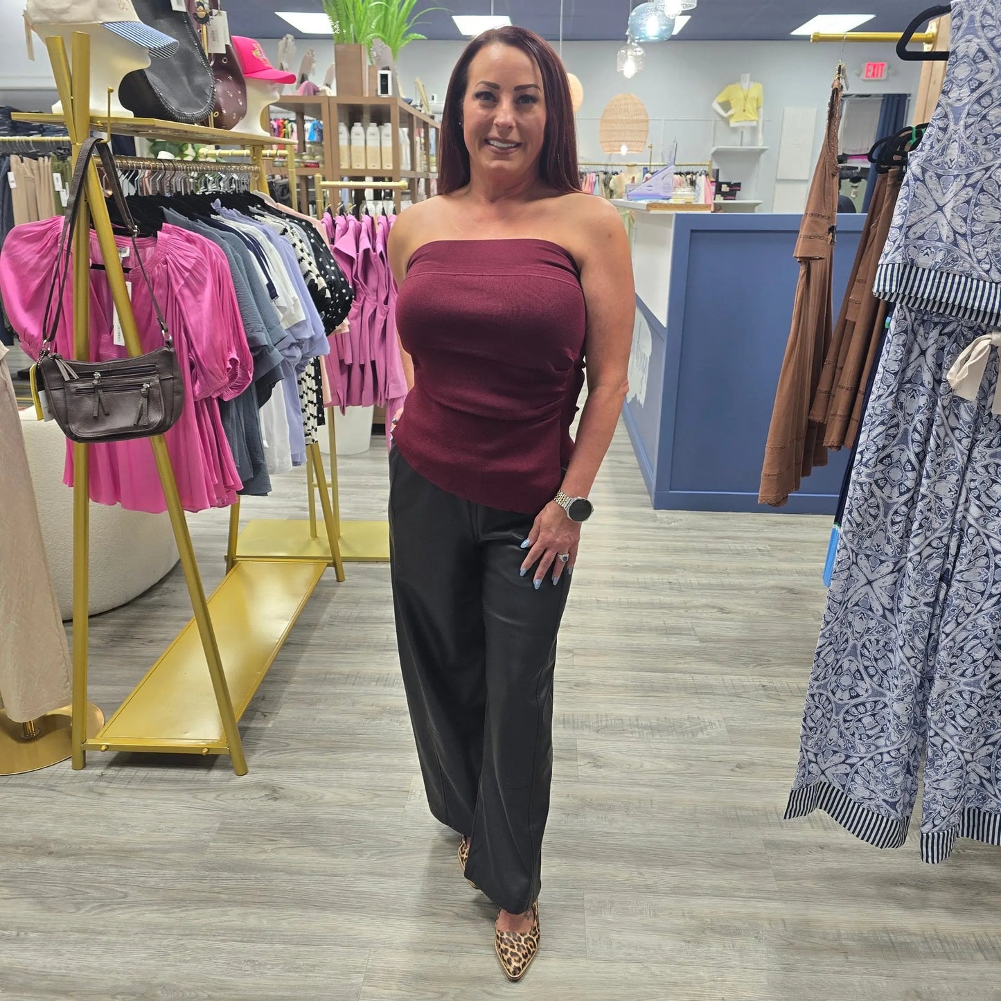 Strapless Runched Top Illa Illa