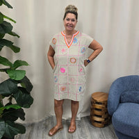 striped dress THML