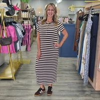 striped tshirt dress Thread and Supply