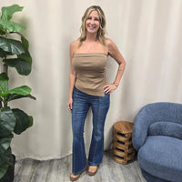 Valerie Cocoa Strapless Top Illa Illa