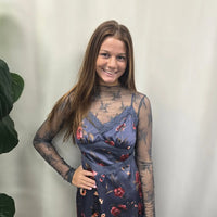 Ellen Sheer Lace Top Listicle