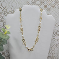 Citation Pearl and Horsebit Necklace Caroline Hill