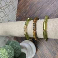 green brown bracelets What's Hot
