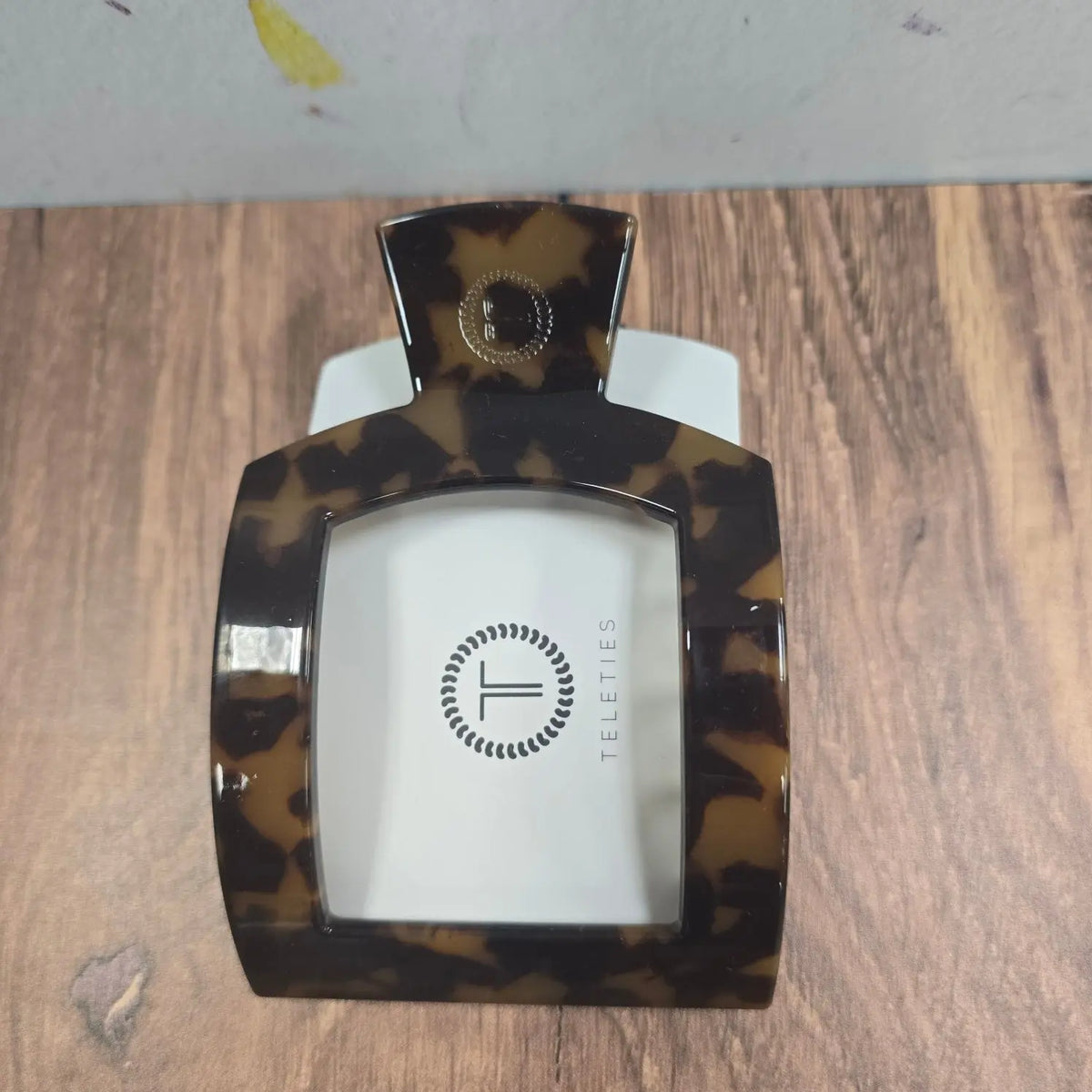 Tortoise | Large | Flat Square Hair Clip Teleties