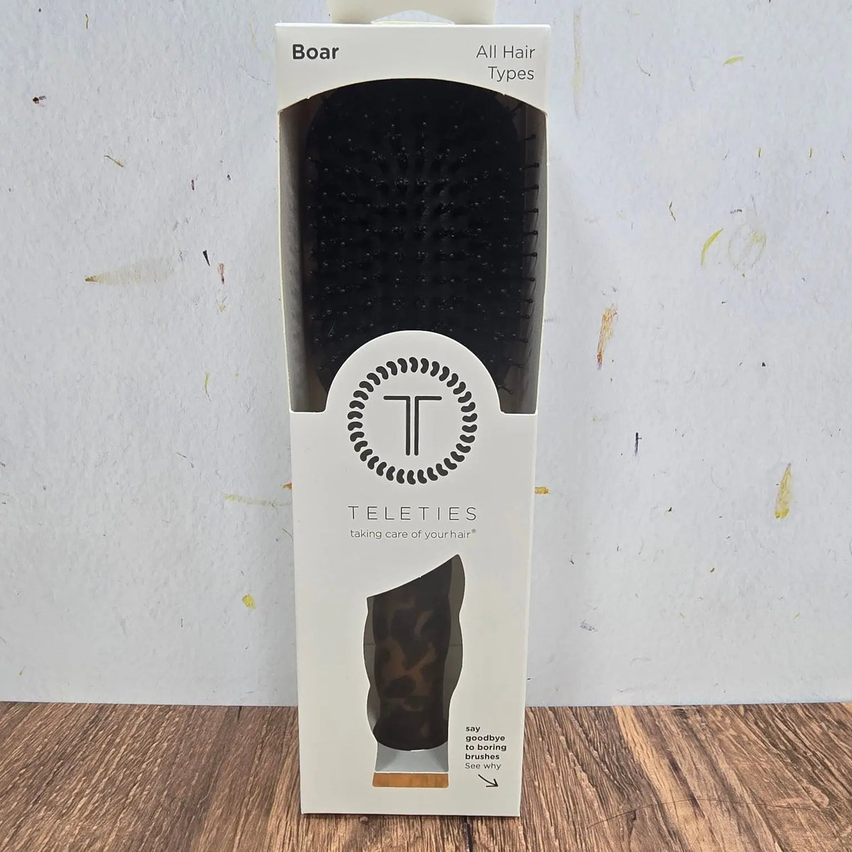 Boar Brush | Full Size | Tortoise Teleties