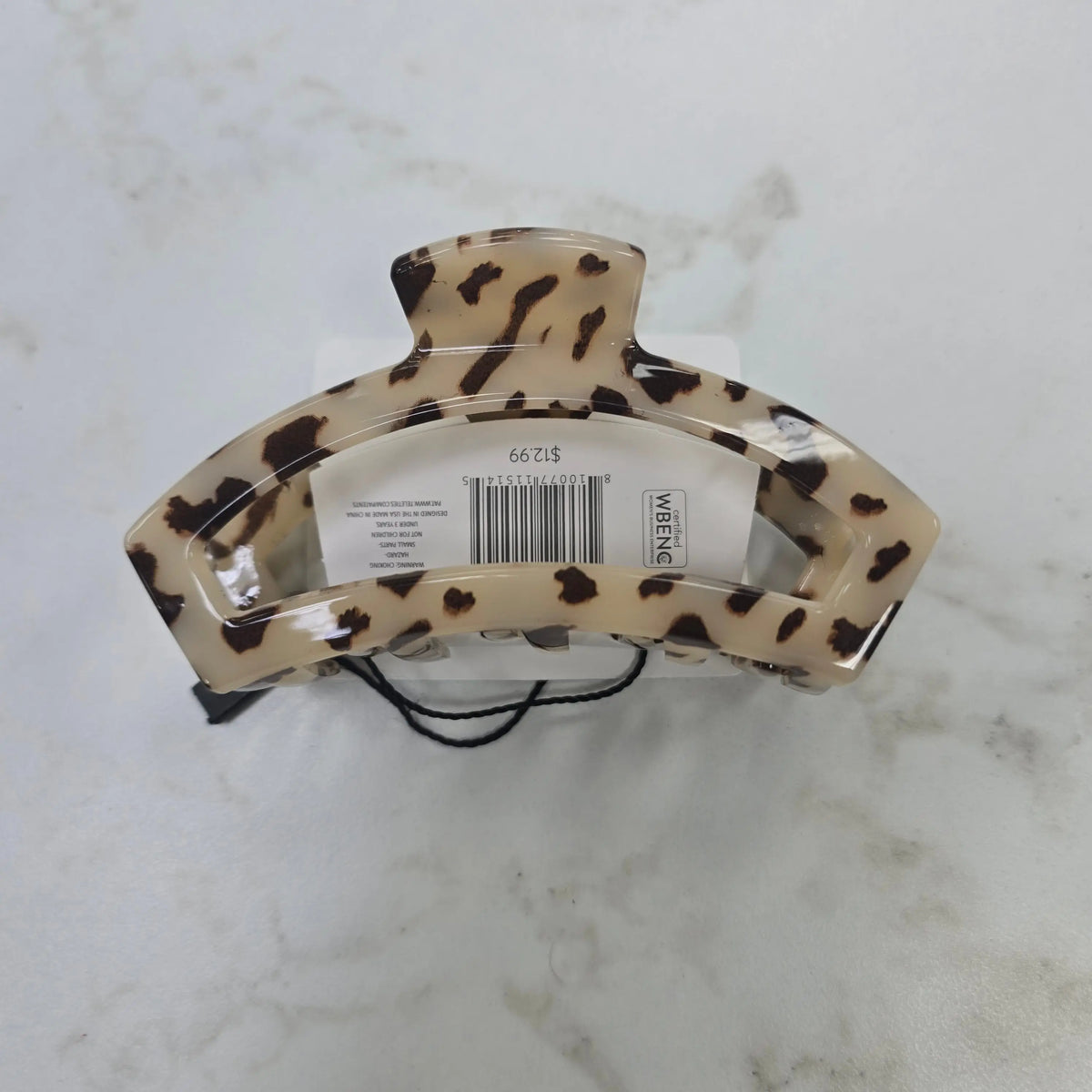 Open Hair Clip | Medium | Blonde Tortoise Teleties
