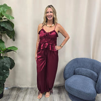 Satin Cami Pants set