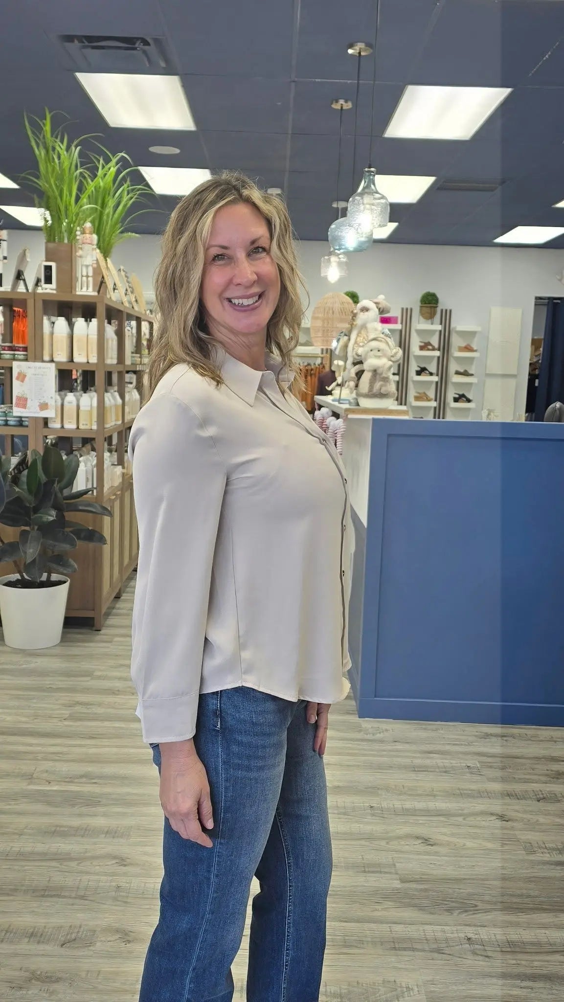 Emerson Button Down Blouse current air