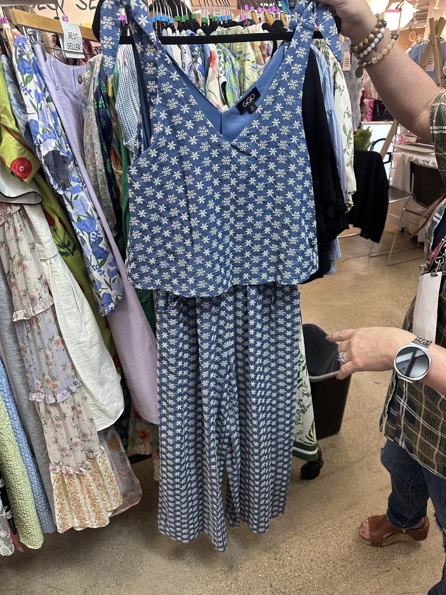 chambray floral jumper Gigio