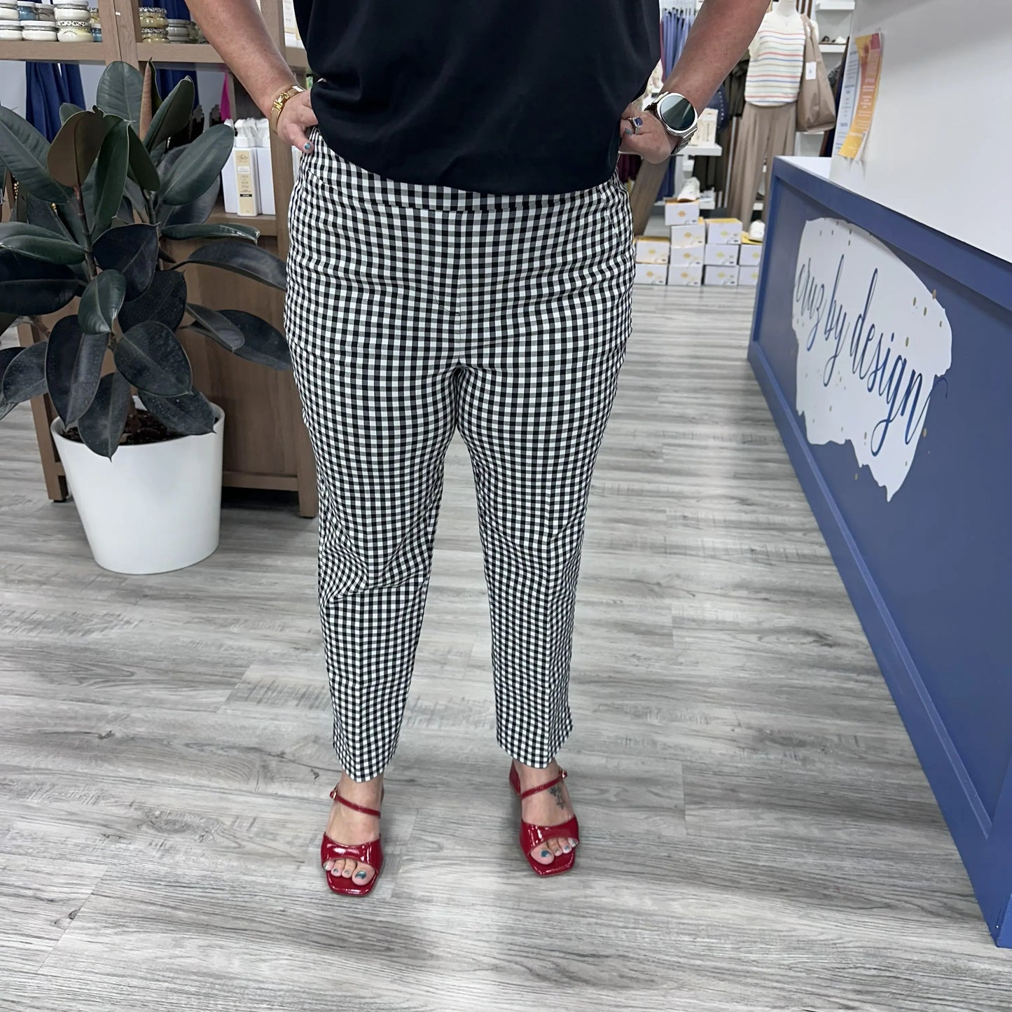 Laura Check Crop Pants Tribal