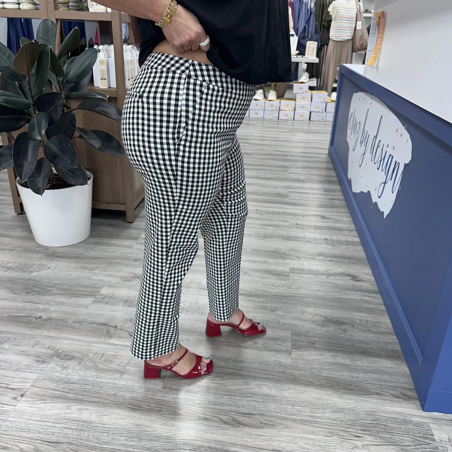 Laura Check Crop Pants Tribal